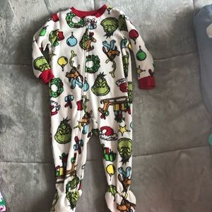 Grinch Christmas Footie Pajamas PJs 18 months